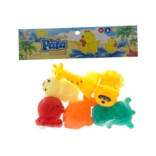 ANIMALES GOMA CHIFLE X6 EN BOLSA   0145