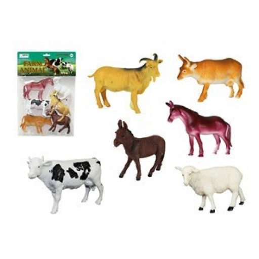ANIMALES GRANJA X6 EN BOLSA   0456
