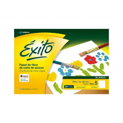 BLOCK DE DIBUJO EXITO BLANCO N5 120G 24 HOJAS