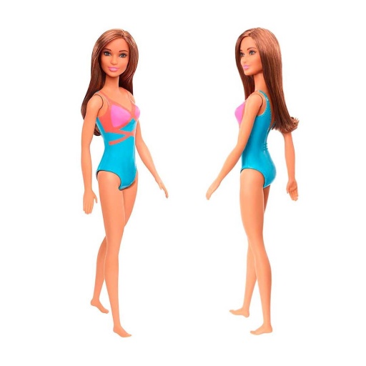 MUECA BARBIE SURTIDO DE PLAYA MATTEL GHW40 CASTANA HXX49