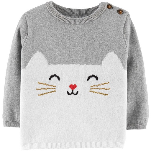 BUZO CARTERS TEJIDO GATITO 18M