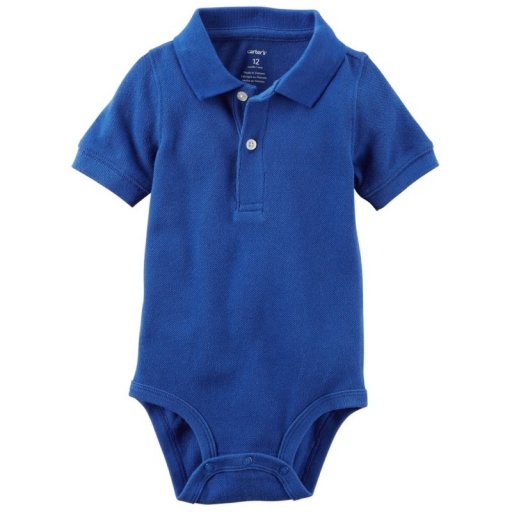 BODY CARTERS MANGA CORTA POLO AZUL 9M