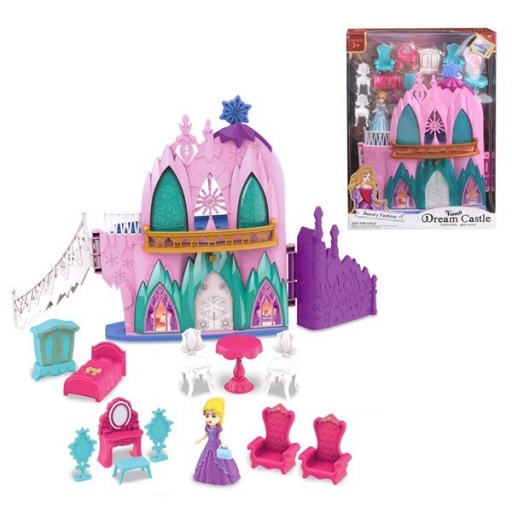 CASTILLO CON MUEBLES LUZ SONIDO 3AA 6992