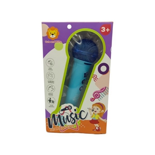 MICROFONO CON LUZ Y SONIDO 2AAA 6761