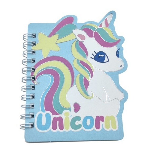 LIBRETA CON ESPIRAL UNICORNIOS W566