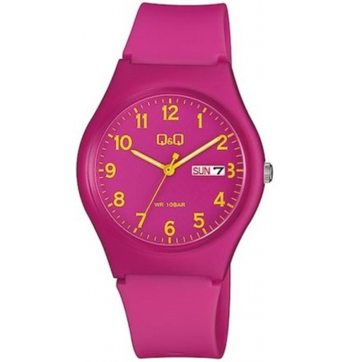 RELOJ PULSERA Q&Q ANALOGO DE DAMA A212J010Y FUCSIA