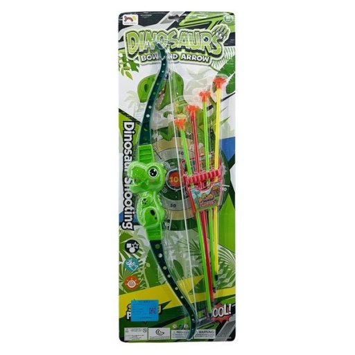 ARCO Y FLECHAS X4 DINOSAURIO CARTON 5832