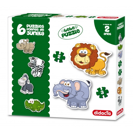 DIDACTA PUZZLES FORMAS JUNGLA X 6