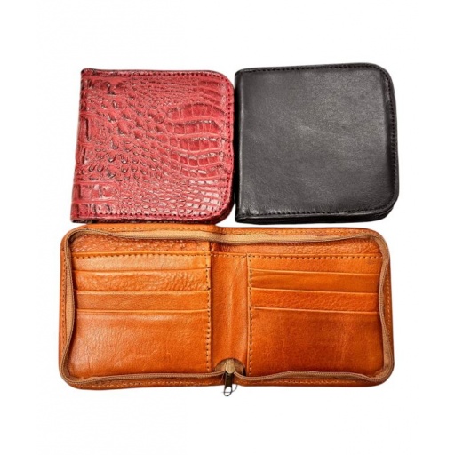 BILLETERA MONEDERO UNISEX CON CIERRE