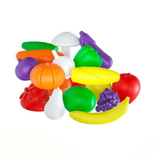 FRUTAS Y VERDURAS 18 PZAS PLABOLSA GB400