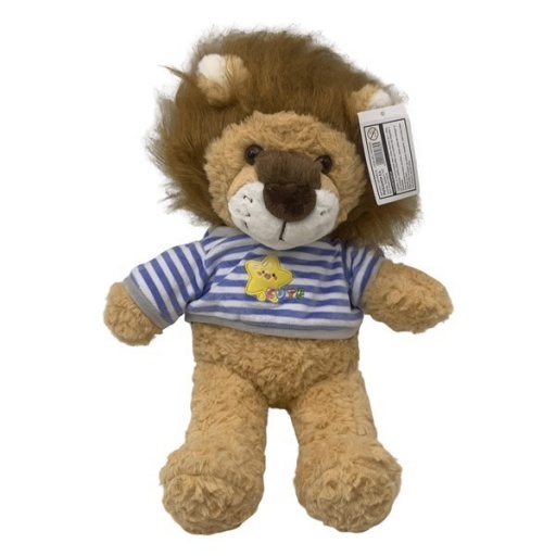 PELUCHE LEON CAMISETA A RAYAS 0669