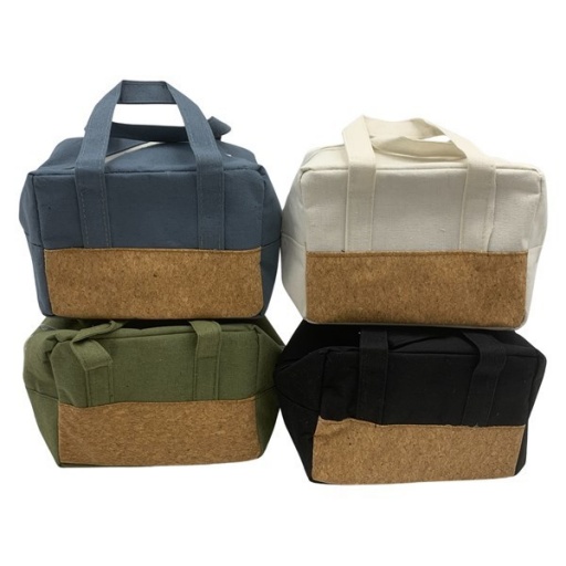 BOLSA LUNCHERA POLIESTER Y CORCHO 8540