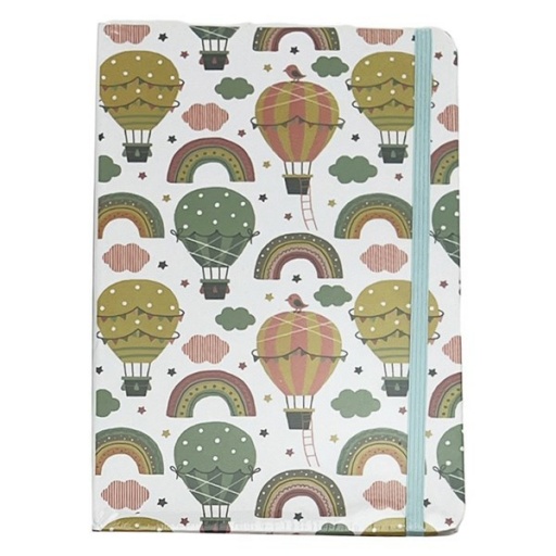 LIBRETA 80 HOJAS CON ELASTICO 1243