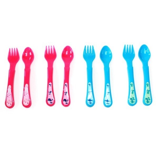 CUBIERTOS INFANTIL X2 PLASTICO BC MI-K