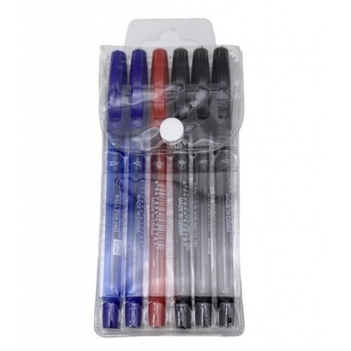 LAPICERA TINTA X6 BOLSA PVC  1345
