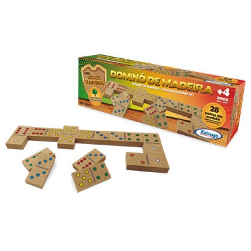 JUEGO MESA DOMINO DE MADERA XALINGO