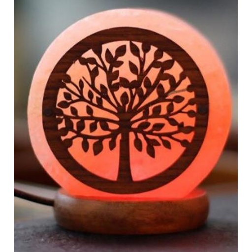 LAMPARA DE SAL ARBOL DE LA VIDA COLORES