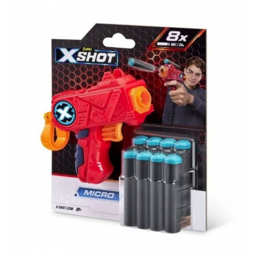 ARMA X-SHOT EXCEL MICRO CON 8 DARDOS ZURU