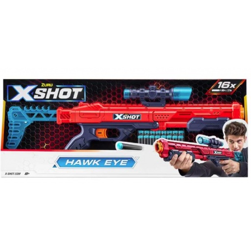 ARMA X-SHOT EXCEL HAWK EYE CON 16 DARDOS ZURU