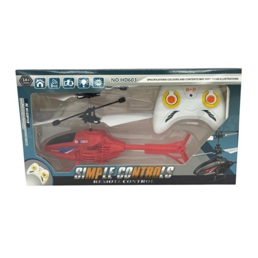 HELICOPTERO CON CONTROL REMOTO LUZ 2AAA USB 9259