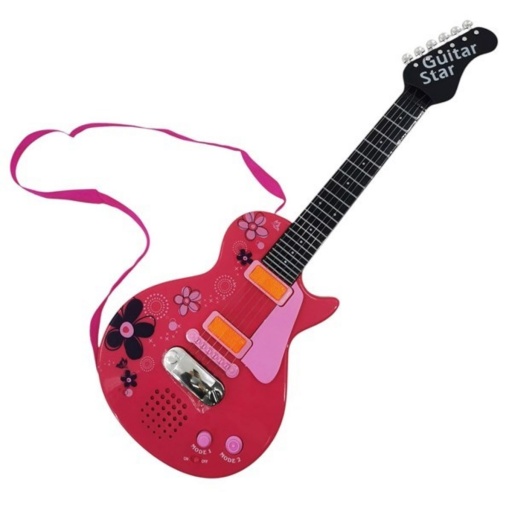 GUITARRA ROCK LUZ SONIDO 3AA CAJA 2542