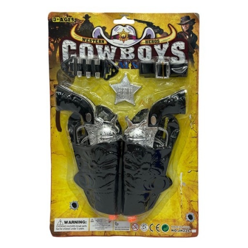 PISTOLA X2 CON CANANAS COWBOY BC 9445