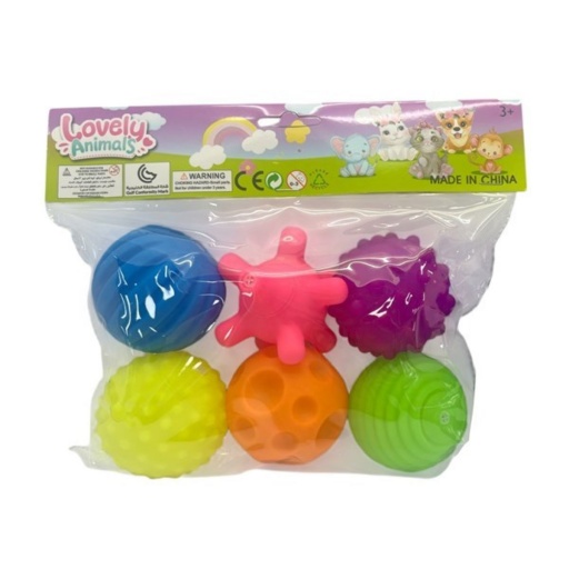 PELOTA PARA MASAJES X6 CON TEXTURA BOLSA 9373
