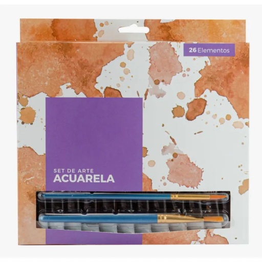 SET ARTE DAVINCI ACUARELA 26 PCS PA15012