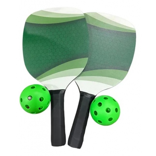 JUEGO DE PALETAS CON PELOTAS PICKLE BALL