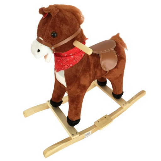 BALANCIN MADERA Y PELUCHE CHICO CABALLO