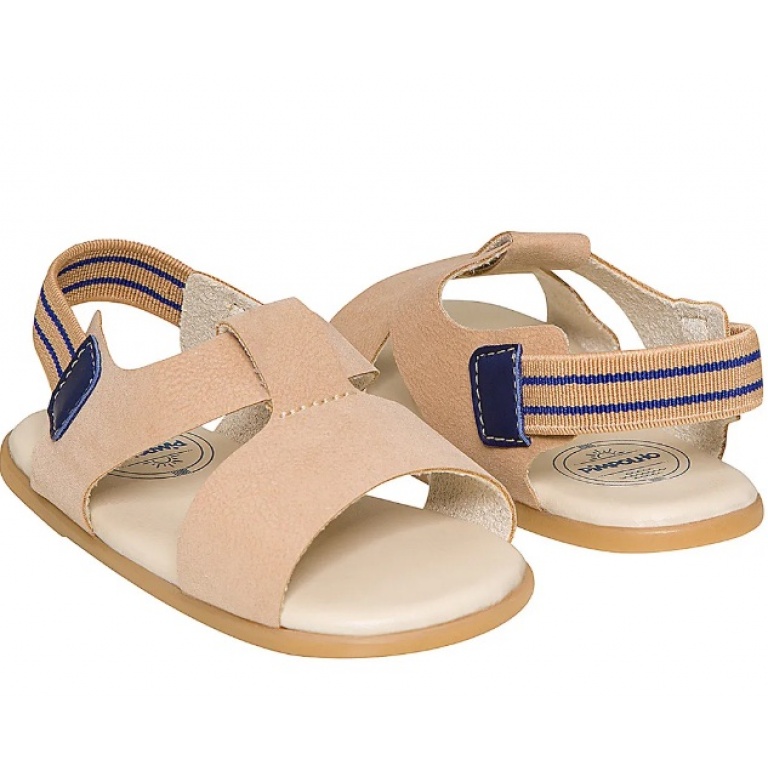 SANDALIA PIMPOLHO BEIGE CON ELASTICO TALLE 20