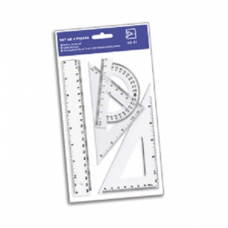 JUEGO GEOMETRIA REGLA 20CM DALI