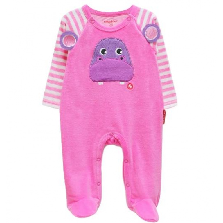 PIJAMA PLUSH FISHER PRICE HIPO FUCSIA 6-9M