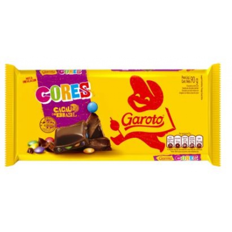 BARRA CHOCOLATE GAROTO COLORES