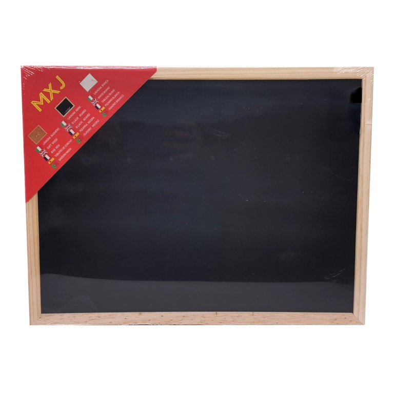 PIZARRON NEGRO MARCO MADERA 40 X 30