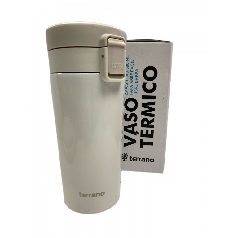 VASO TERMICO CON FILTRO TERRANO 380ML MUG BLANCO