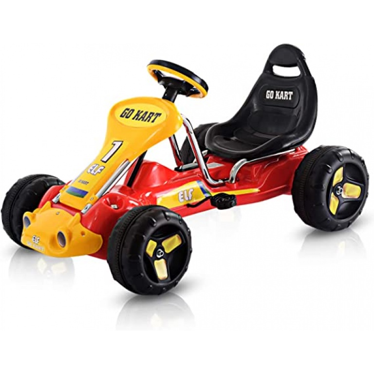 AUTO KART A PEDAL GO KART NUMERO 1 ROJO