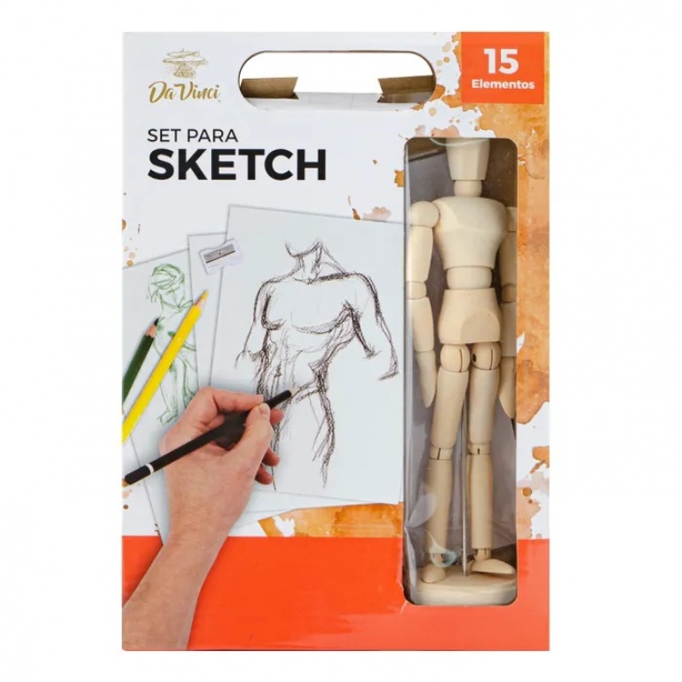 SET DA VINCHI SKETCH 15 PCS A199725