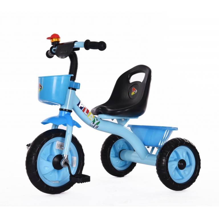 TRICICLO A PEDAL CON CANASTO PLAYME ML-1007-AZUL