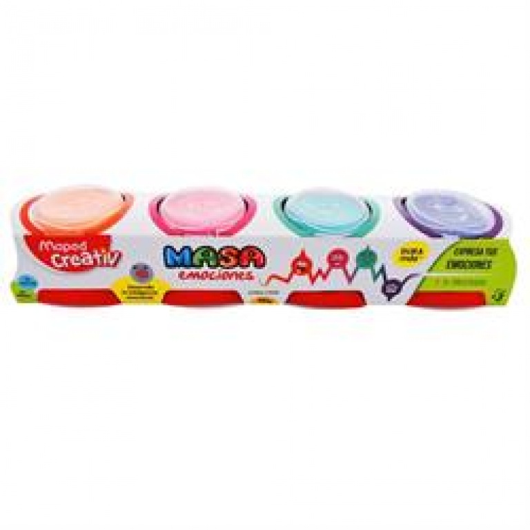 MASA DE MOLDEAR MAPED 140G X 4 FLUO