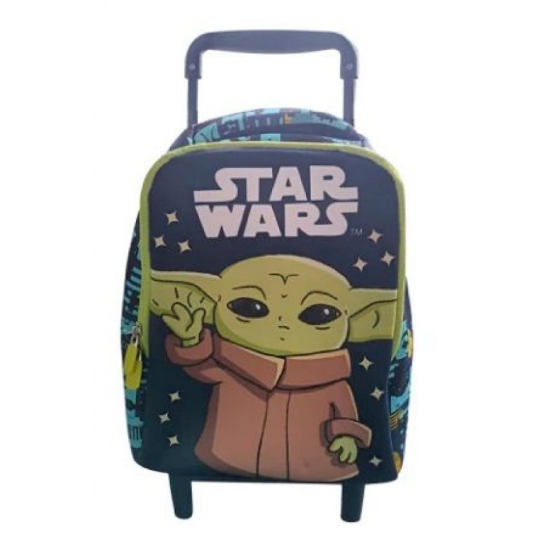 MOCHILA CARRO 37 X 21 X 12 NEOPRENO BABY YODA VERDE