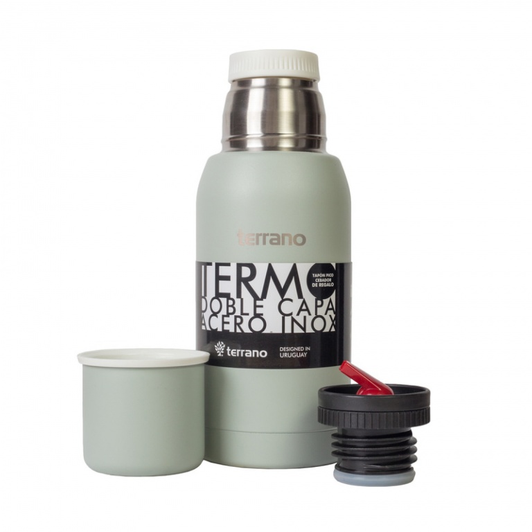 TERMO TERRANO 750ML DOBLE TAPON OLIVA