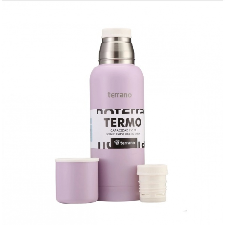 TERMO TERRANO 750ML DOBLE TAPON LILA