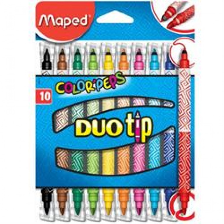 Marcadores Maped Duo Tip X10
