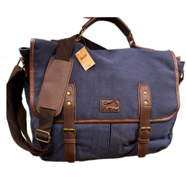 BOLSO PORTAFOLIO SAFARI AZUL RU23-97