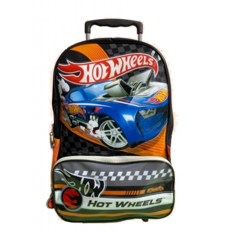 MOCHILA HOT WHEELS 17 CON CARRO