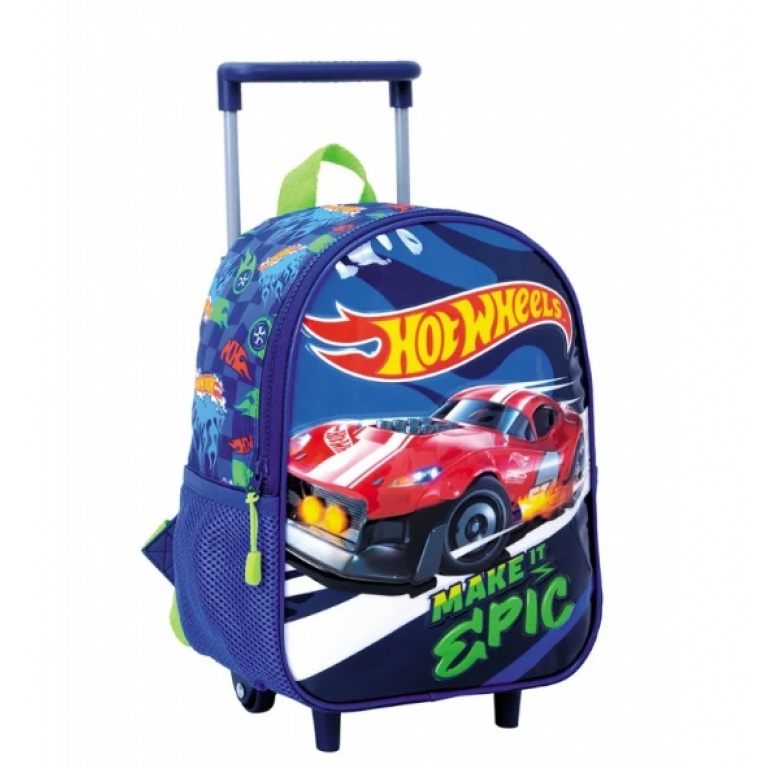 MOCHILA HOT WHEELS 12 CON CARRO