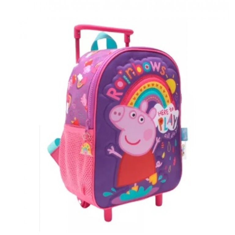 MOCHILA PEPPA PIG 12 C CARRO