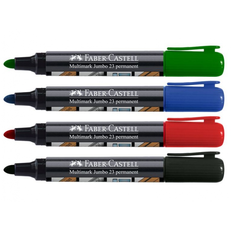 MARCADOR FABER JUMBO J23 AZUL