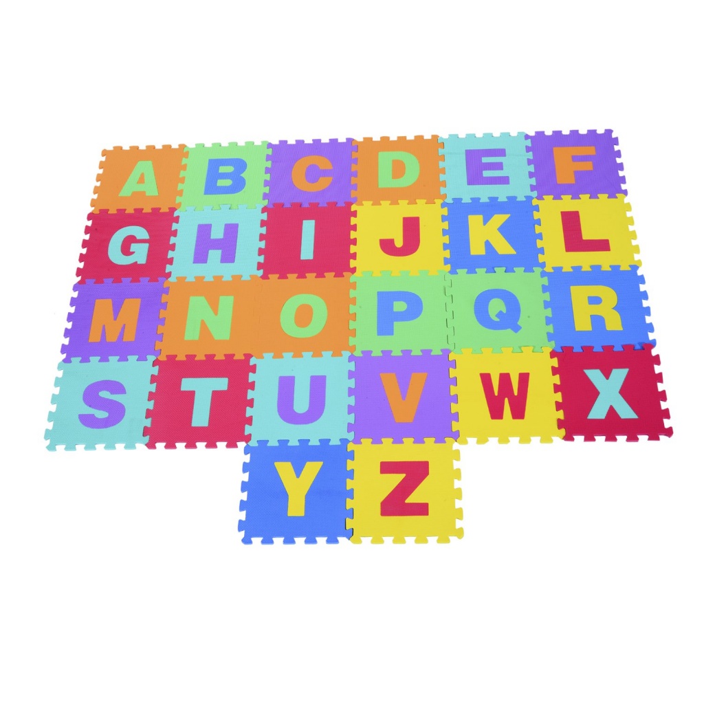 JUGUETERIA Alfombra Puzzle Goma Eva 29 X 29 cm Letras